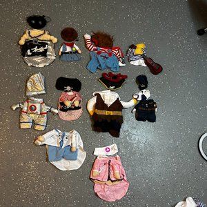 pet Halloween costumes (different sizes for each)